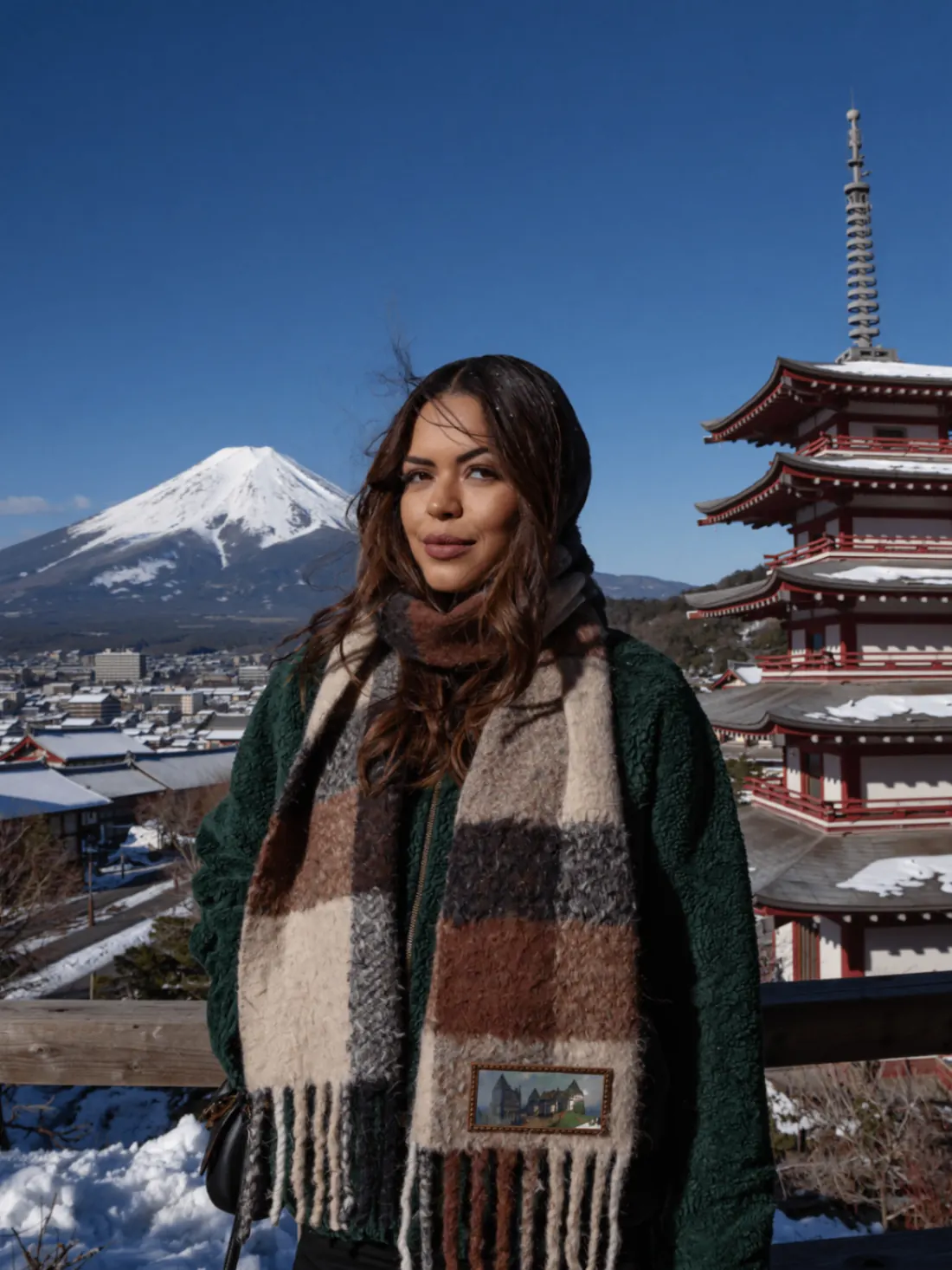 Suelem Gomes no Japão neve