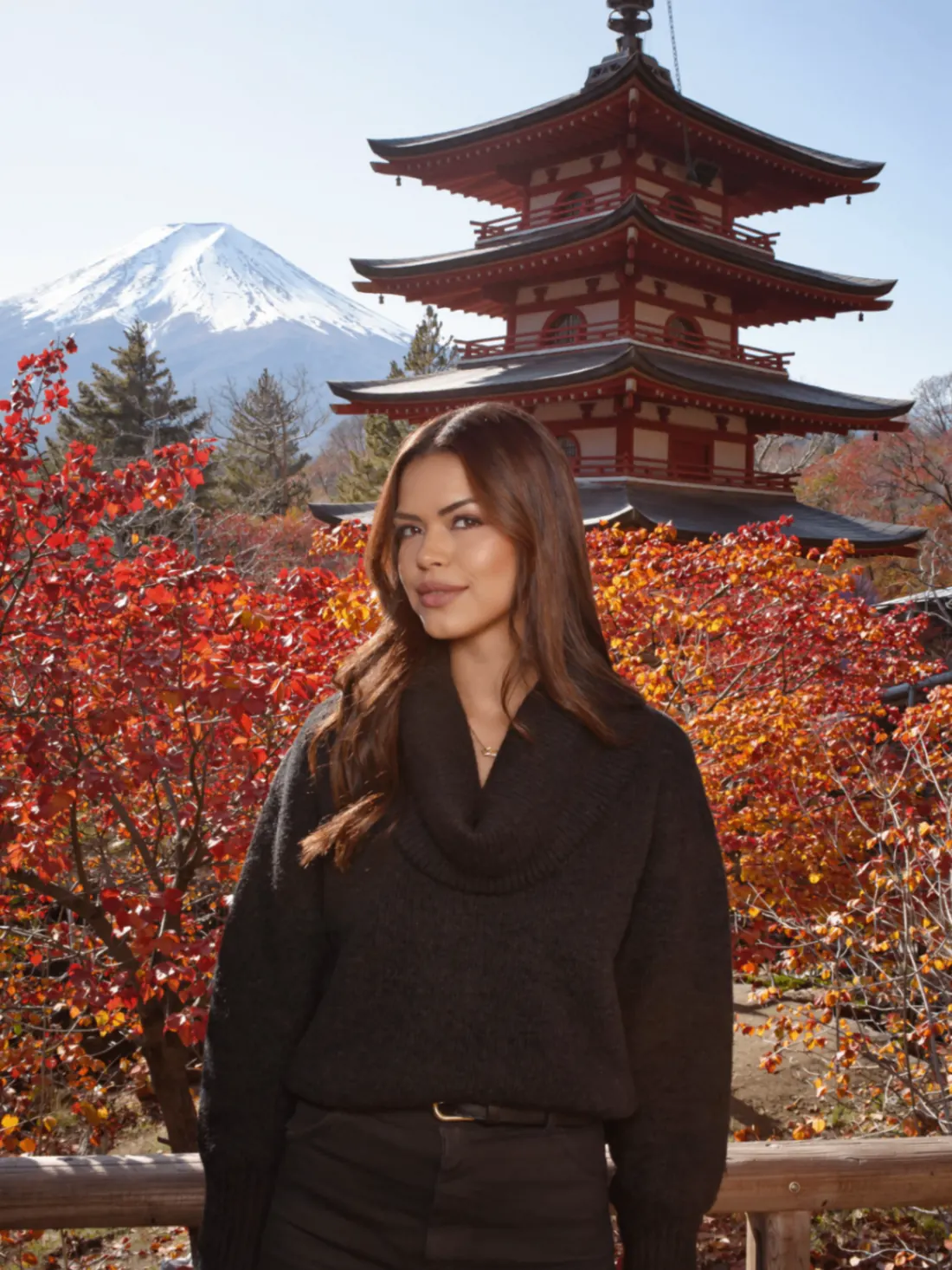 Suelem Gomes no Japão outono